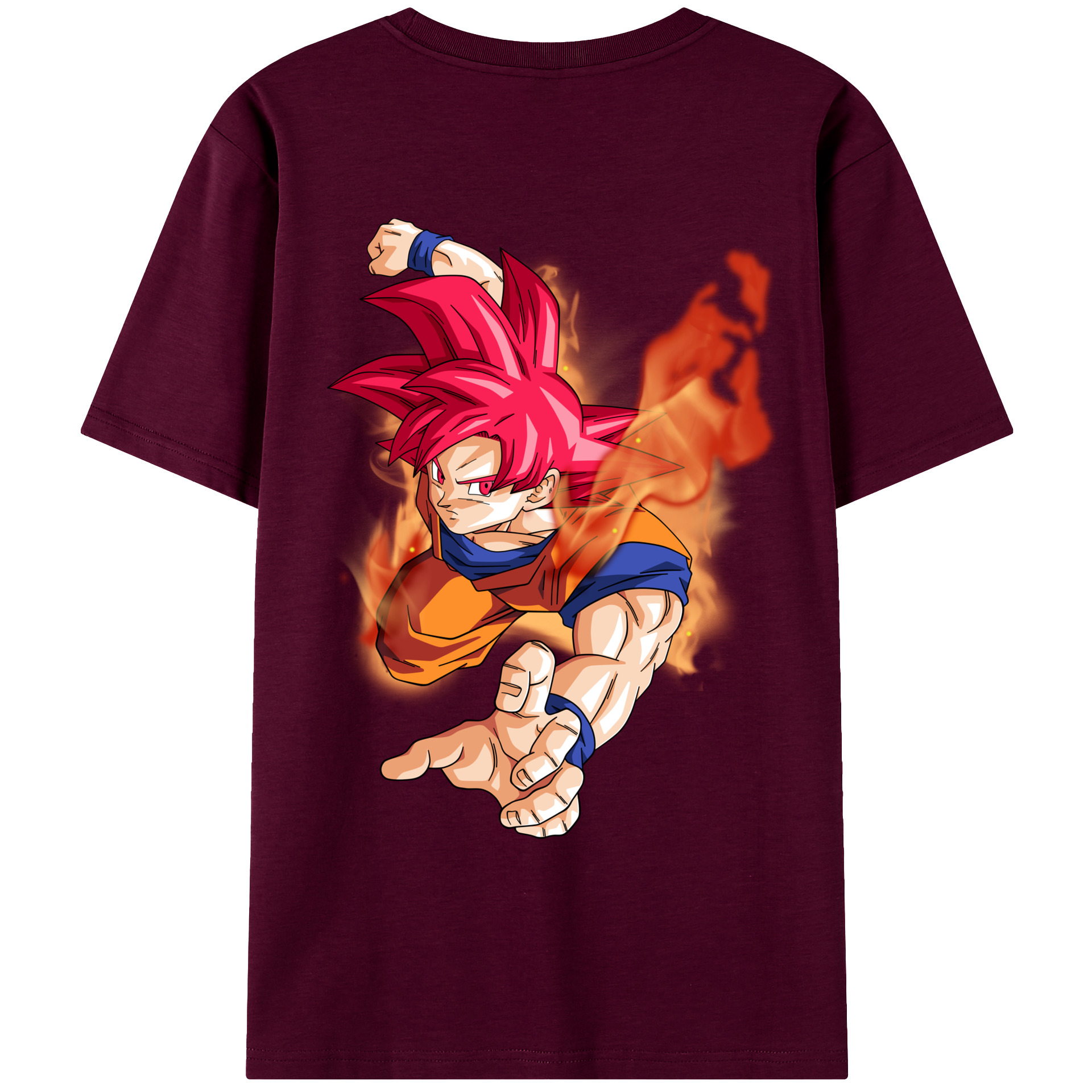 （画像用） ドラゴンボール 孫悟空（そん ごくう）Son Goku カカロット DRAGON BALL Kakarotto レディース半袖Tシャツ(バックプリント)